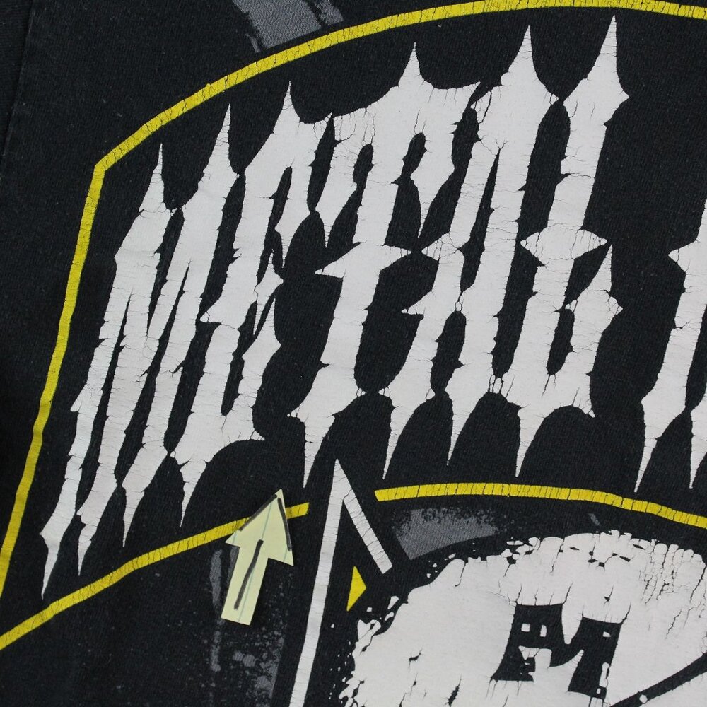Metal Mullisha RockStar Collab Distressed Graphic Black T-Shirt Rock Gothic - Picture 8 of 13